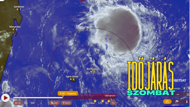 időjárás Mauritiuson ciklon eső