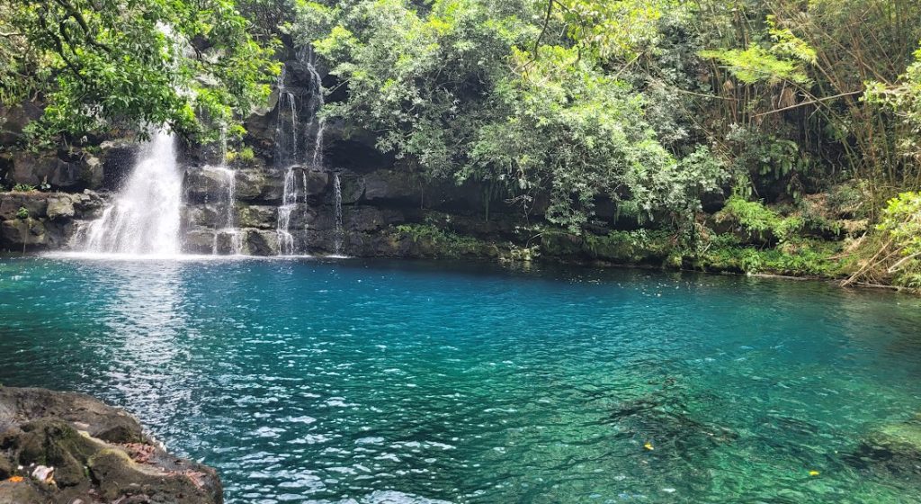 Eau Bleue vízesés